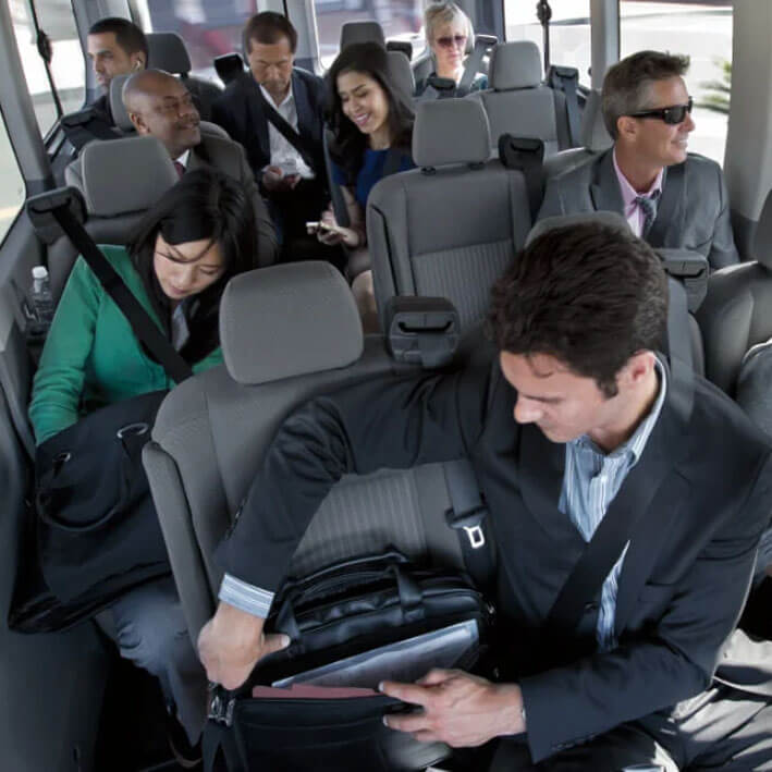 RhomTrip group transfer discount - spacious coaches and mini-buses for large groups